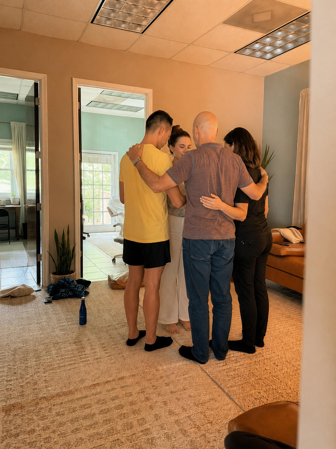 Group energy healing session at innergy